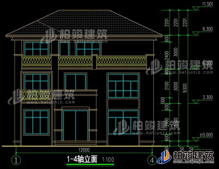 正立面图