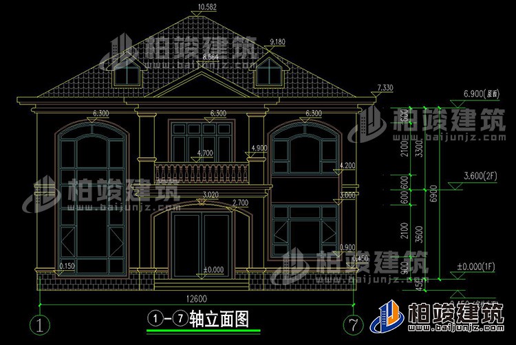 正立面图